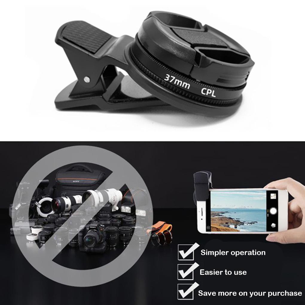 Kính Lọc CPL Phân Cực Độ Nét Cao Nhỏ Gọn Thông Dụng Cho Điện Thoại Thông Minh / Máy Ảnh
