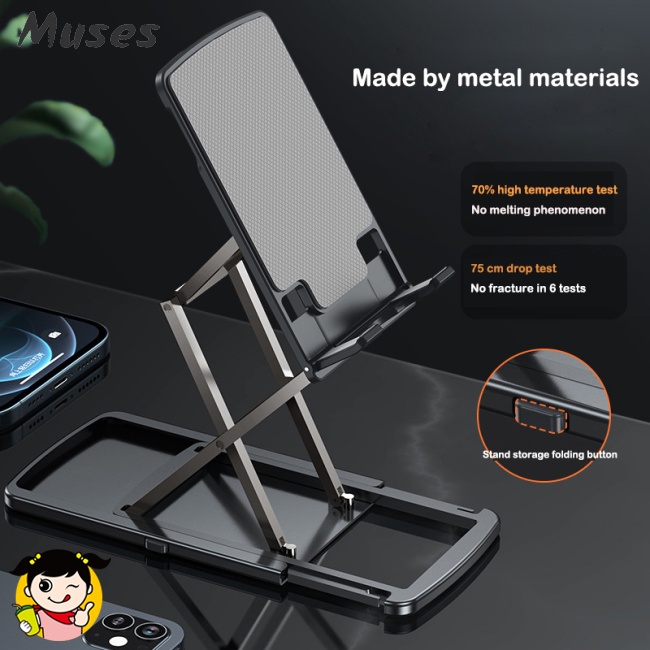 Giá Đỡ Điện Thoại Bằng Hợp Kim Nhôm Và Silicon Chống Trượt HZ12