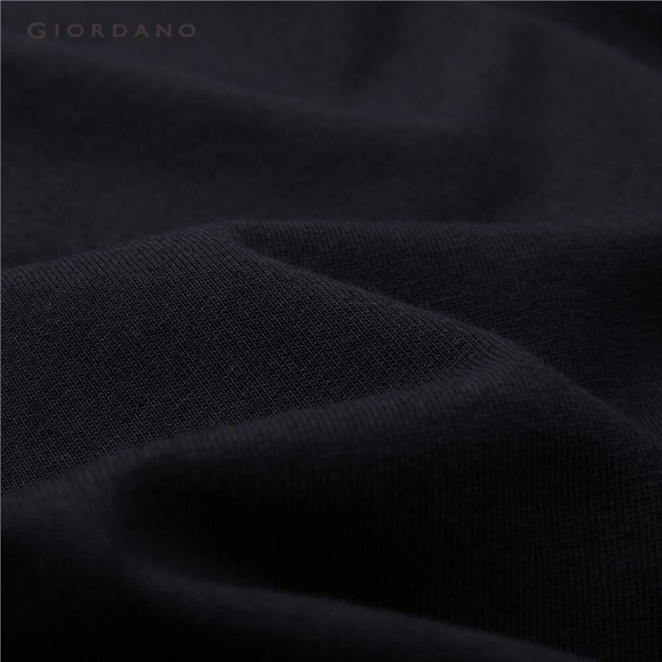 Áo thun GIORDANO 90093202 100% cotton cổ tròn tay ngắn in hình cho nam