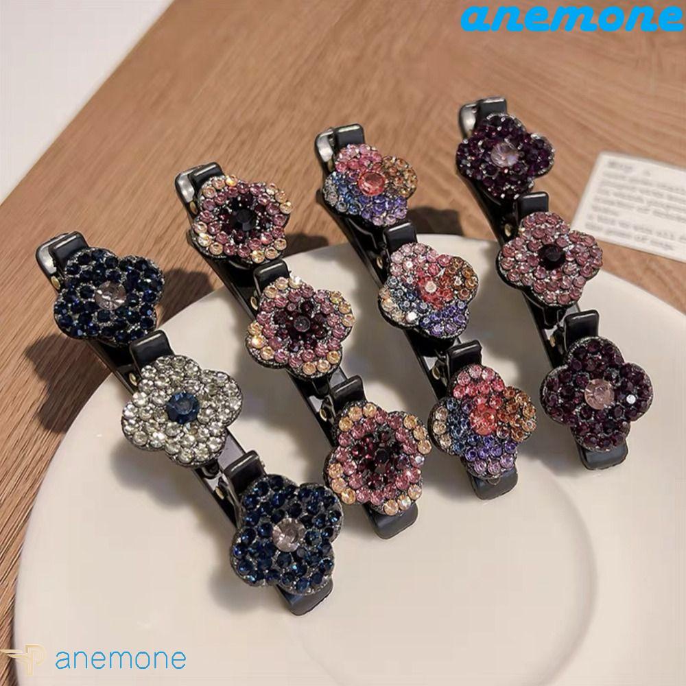 Kẹp Tóc Dạng Xoắn Hai Lớp Họa Tiết Hoa Thanh Lịch Phong Cách Hàn Quốc Cho Nữ|Kẹp Tóc Đính Đá Thời Trang Cho Nữ