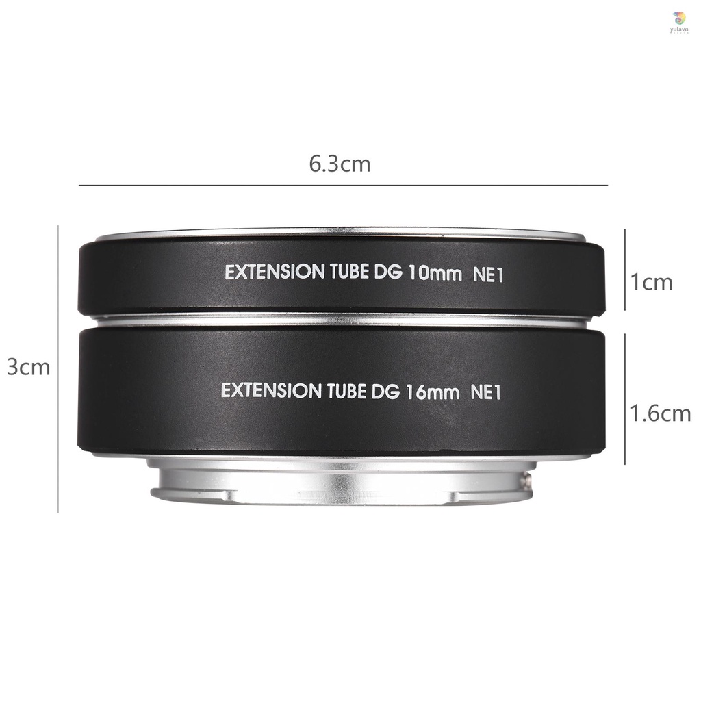 Vòng Ống Mở Rộng 10mm + 16mm Cho A7 A7R A7S NEX7 NEX6 NEX-5N NEX-5C NEX-5R NEX-C3 NEX-F3