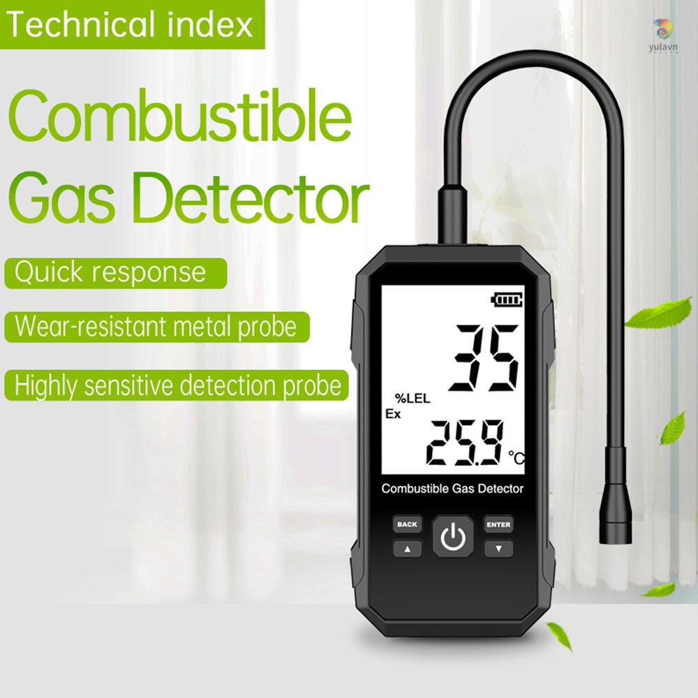 (yala) Thiết Bị Phân Tích Khí Gas Rò Rỉ Tự Nhiên Cầm Tay Kiểm Tra Nhiệt Độ Và Âm Thanh Ánh Sáng