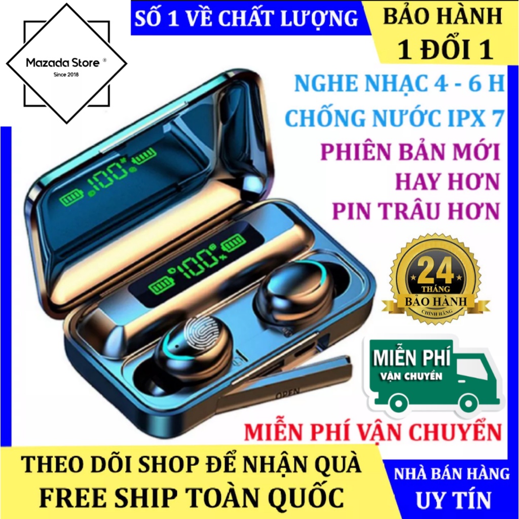 Tai Nghe Bluetooth Pin Trâu 3500 maH Micro HD, Chống Nước, Micro 2 Bên, Hỗ Trợ Mọi Dòng Máy Tai Nghe Bluetooth