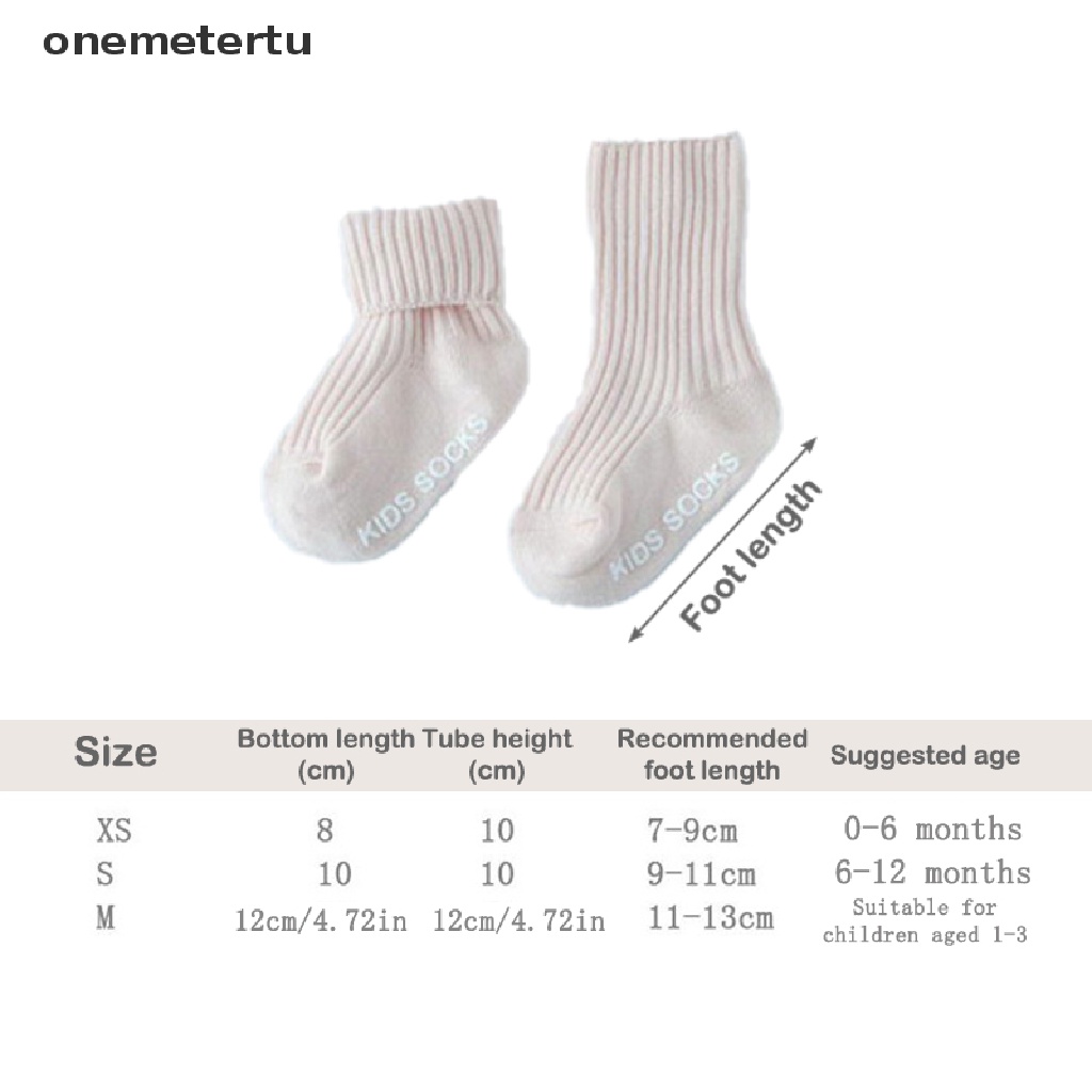 Vớ Cao Su Cổ Vừa Chống Trượt Họa Tiết Kẻ Sọc Dọc Cho Trẻ Em