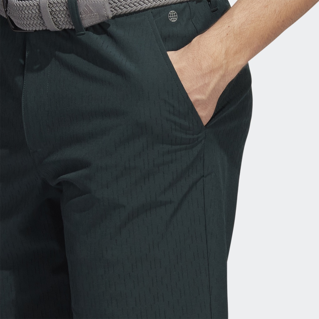 Adidas Đánh gôn Quần Short Sần 9-Inch Nam màu xanh lá HF6519