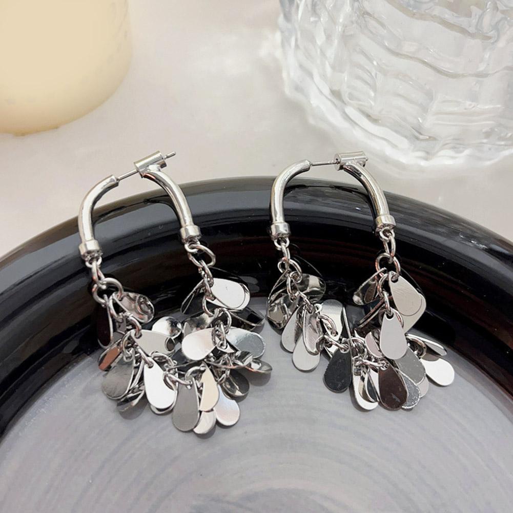 Bông Tai P6P7 Đính Kim Sa Lấp Lánh Thời Trang Cho Nữ