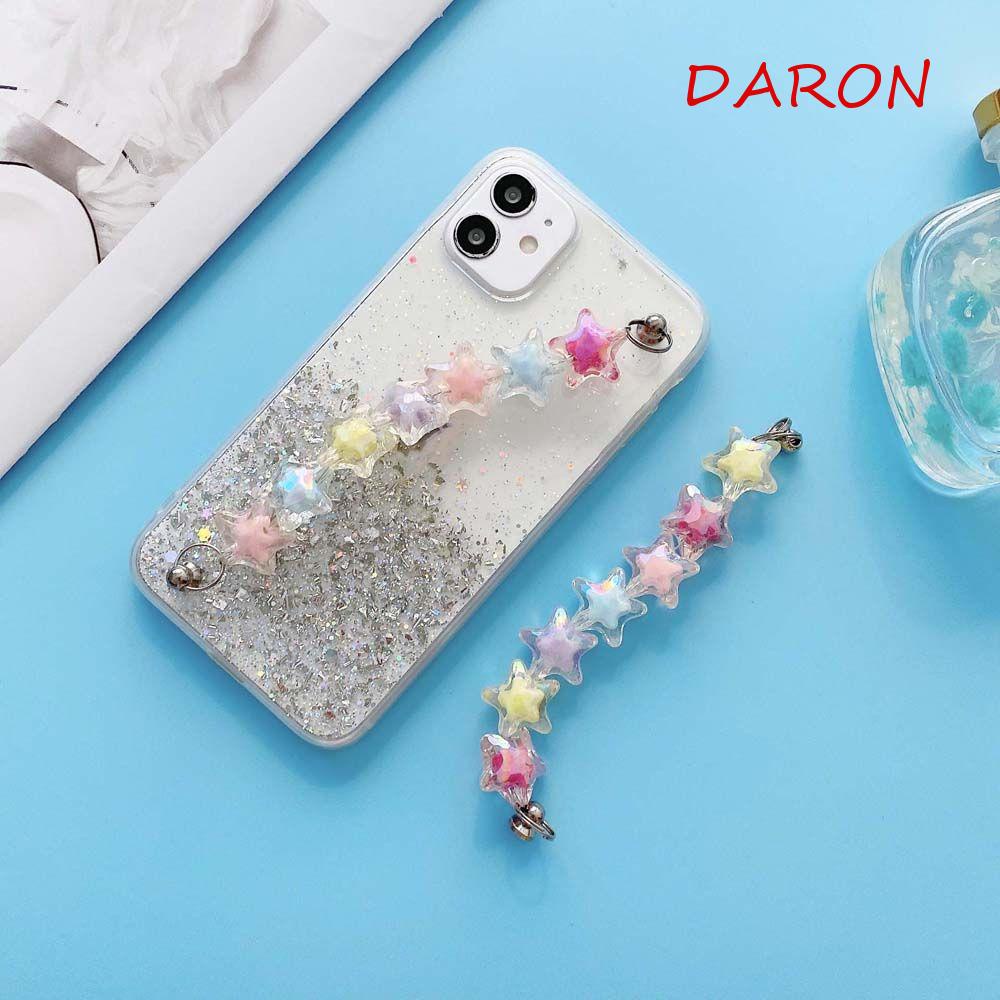 Dây Đeo Điện Thoại Bằng Acrylic Hình Ngôi Sao Năm Cánh Handmade Chống Rơi