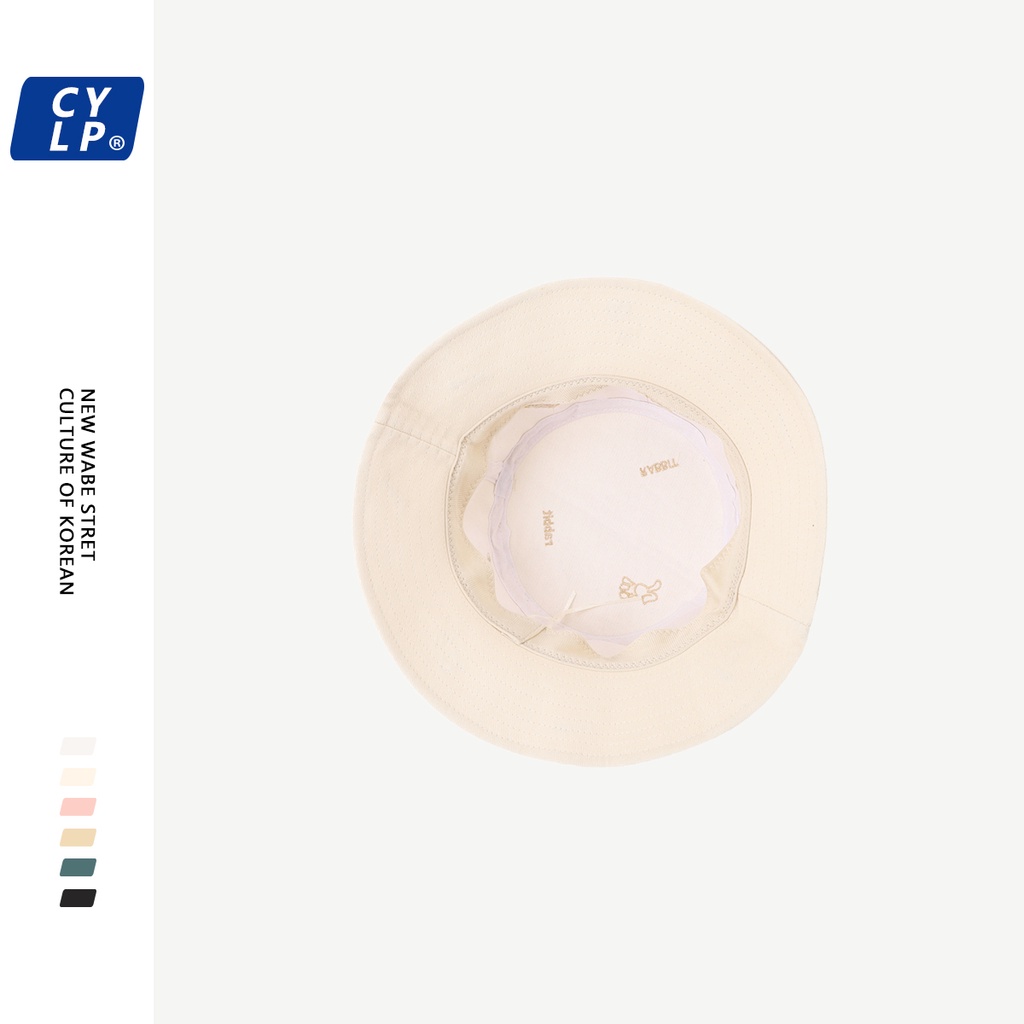 Nón Tai Bèo Thêu Hình Thỏ Dễ Thương Phong Cách Hàn Quốc Thời Trang Mùa Hè Cho Nữ