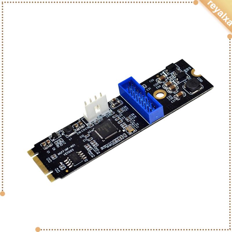 Thẻ Chuyển Đổi Mở Rộng M.2 Sang USB 3.0 19 Pin 2 Cổng USB 3.0 Cho Máy Tính Để Bàn