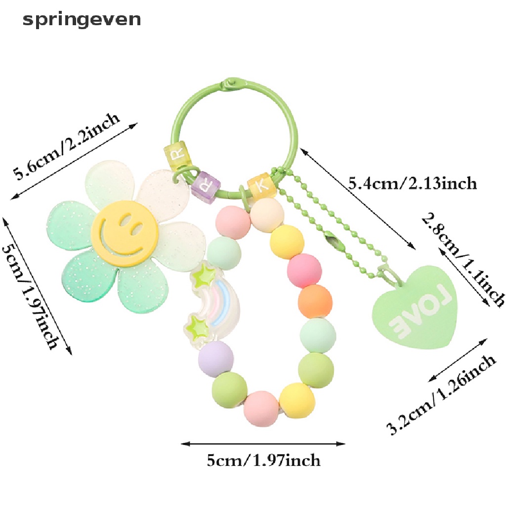 Móc Khóa Chuỗi Hạt Hình Hoa Hướng Dương Nhiều Màu Dễ Thương Phong Cách Hàn Quốc Cho Nữ