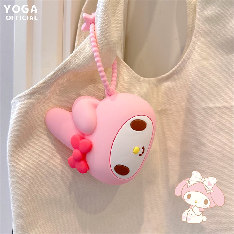 Ví Đựng Tiền Xu Bằng Silicon Hình Sanrio Kuromi My Melody Hello Kitty Dễ Thương Kèm Móc Khóa Cho Bé