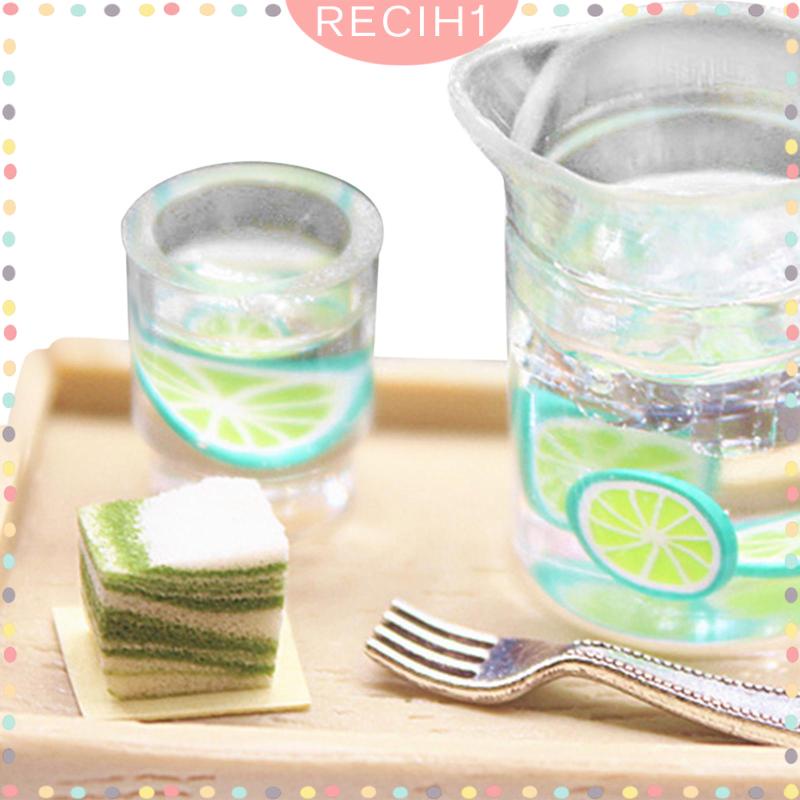 Set 5 Món Đồ Chơi Thức Ăn / Nước Uống Trang Trí Nhà Búp Bê Tỉ Lệ 1 / 12