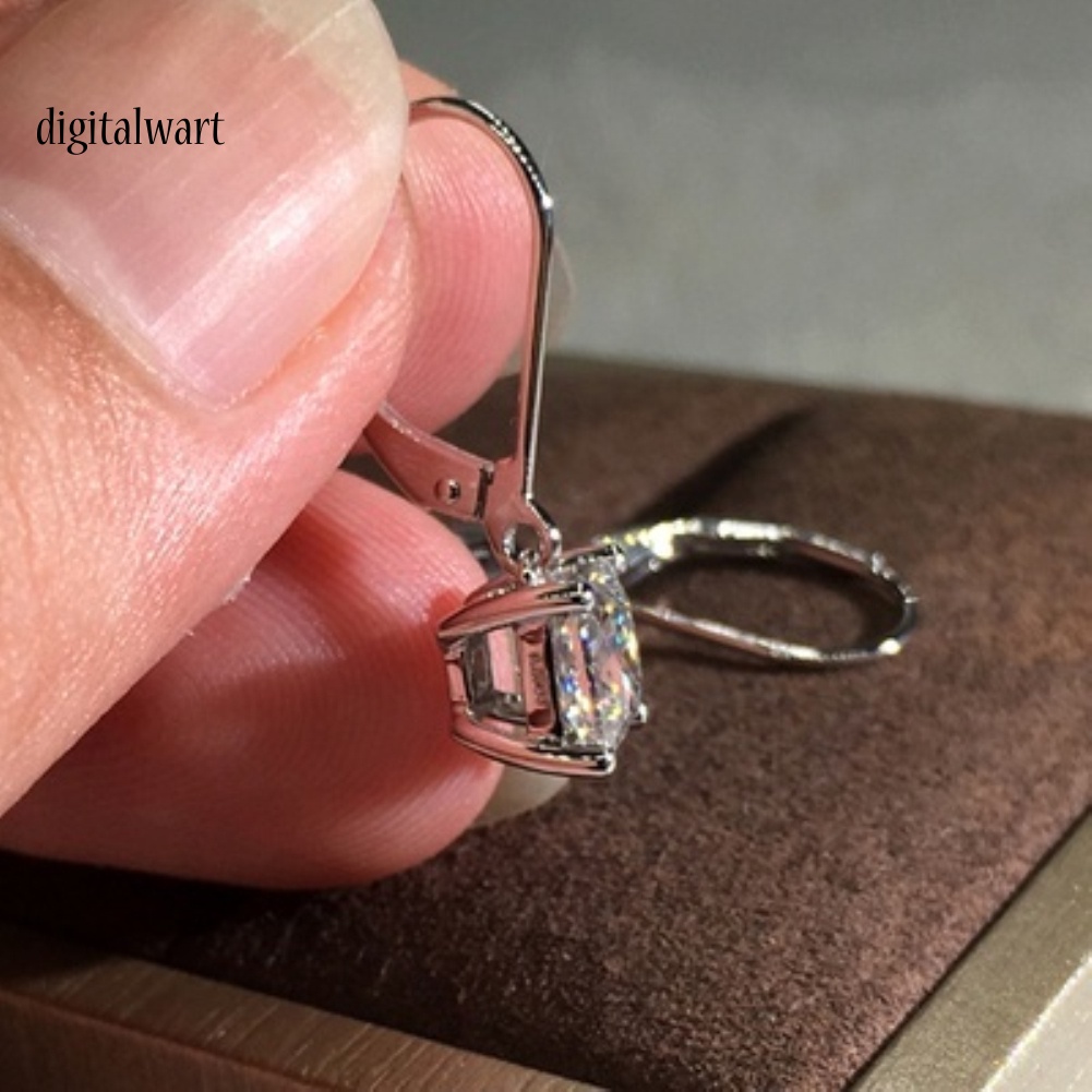 Kỹ Thuật Số| Bông Tai Dáng Dài Đính Đá Zircon Thời Trang Cho Nữ