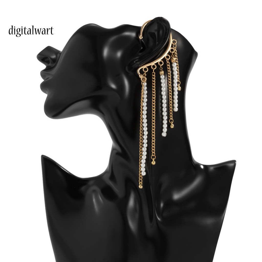 Kỹ Thuật Số| 1 Khuyên Kẹp Vành Tai Tua Rua Phong Cách Vintage Tinh Tế Cho Đám Cưới