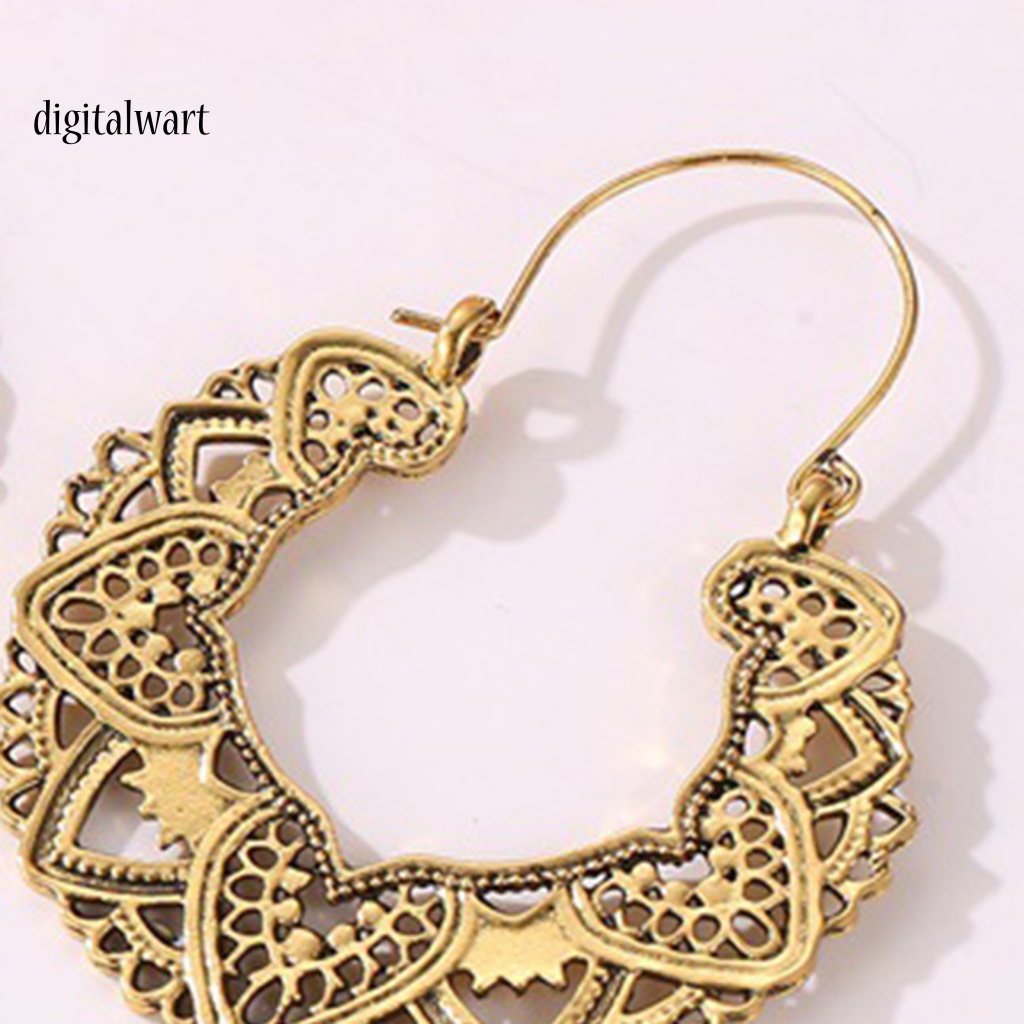 Kỹ Thuật Số| 1 Đôi Bông Tai Hợp Kim Dáng Dài Hình Cánh Hoa Màu Vàng / Bạc Phong Cách Bohemian Cổ Điển Thời Trang Cho Nữ