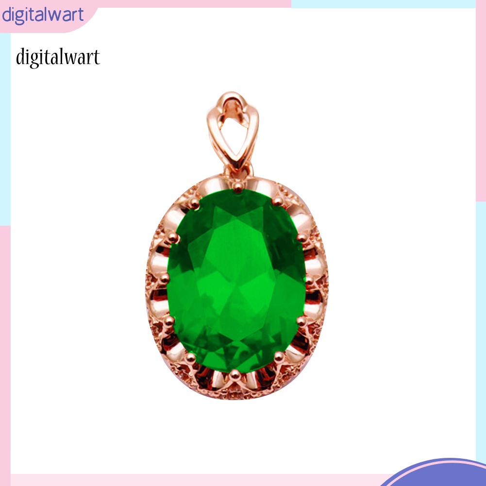 Kỹ Thuật Số| Vòng cổ HợP Kim ĐíNh Đá HìNh Oval Xinh XắN