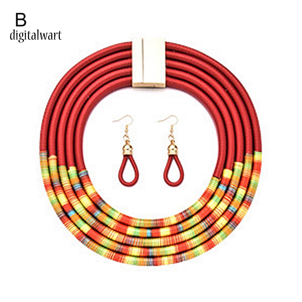 Kỹ Thuật Số| Bộ Vòng cổ + Bông Tai Nhiều Lớp Thời Trang Cho Nữ