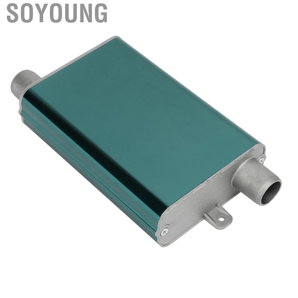 Soyoung Air Heater Exhaust Silencer  Reduce Noise 24mm Parking Pipe Muffler Heatproof High Strength for Repair