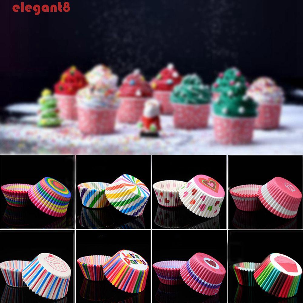 Set 100 Cốc Giấy Làm Bánh Cupcake Không Mùi Tiện Dụng