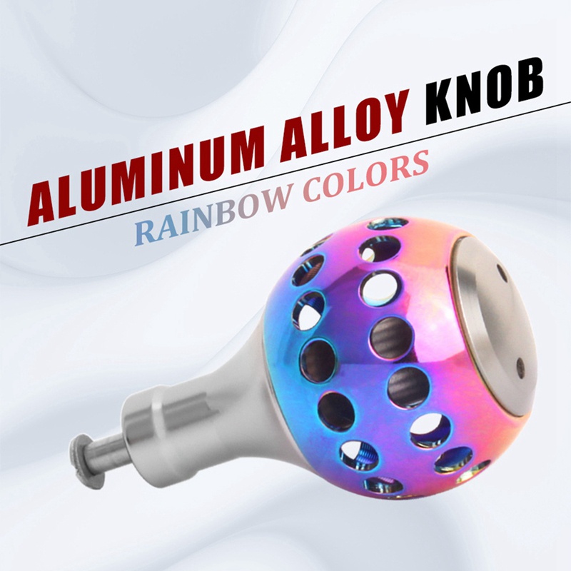 Tay Quay Máy Câu Cá Bằng Kim Loại Nhiều Màu Sắc