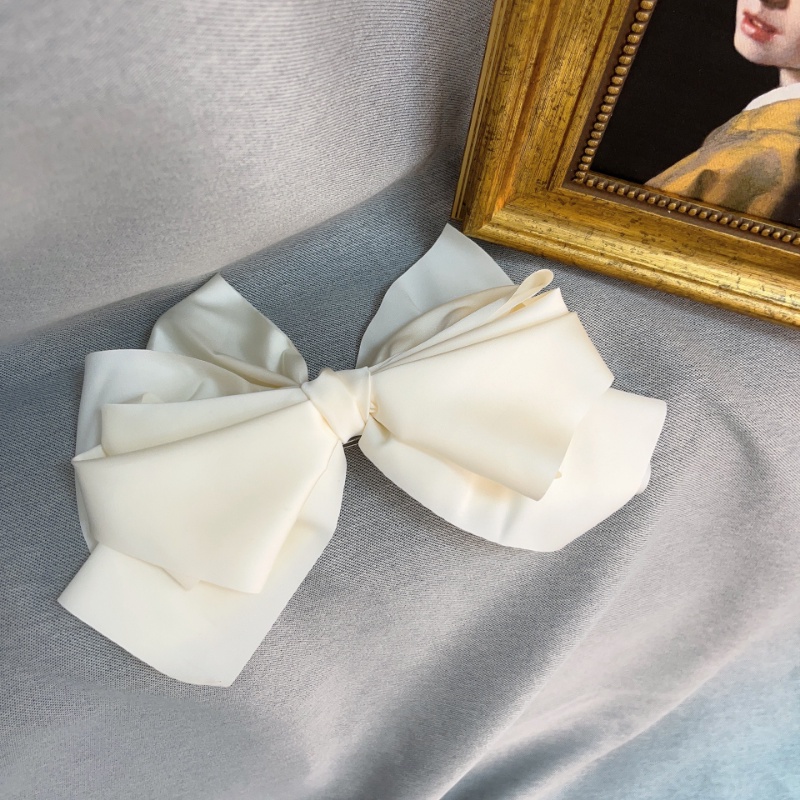 Kẹp Tóc Nơ Satin Nhiều Lớp Sang Trọng Nhập Khẩu Từ Hàn Quốc