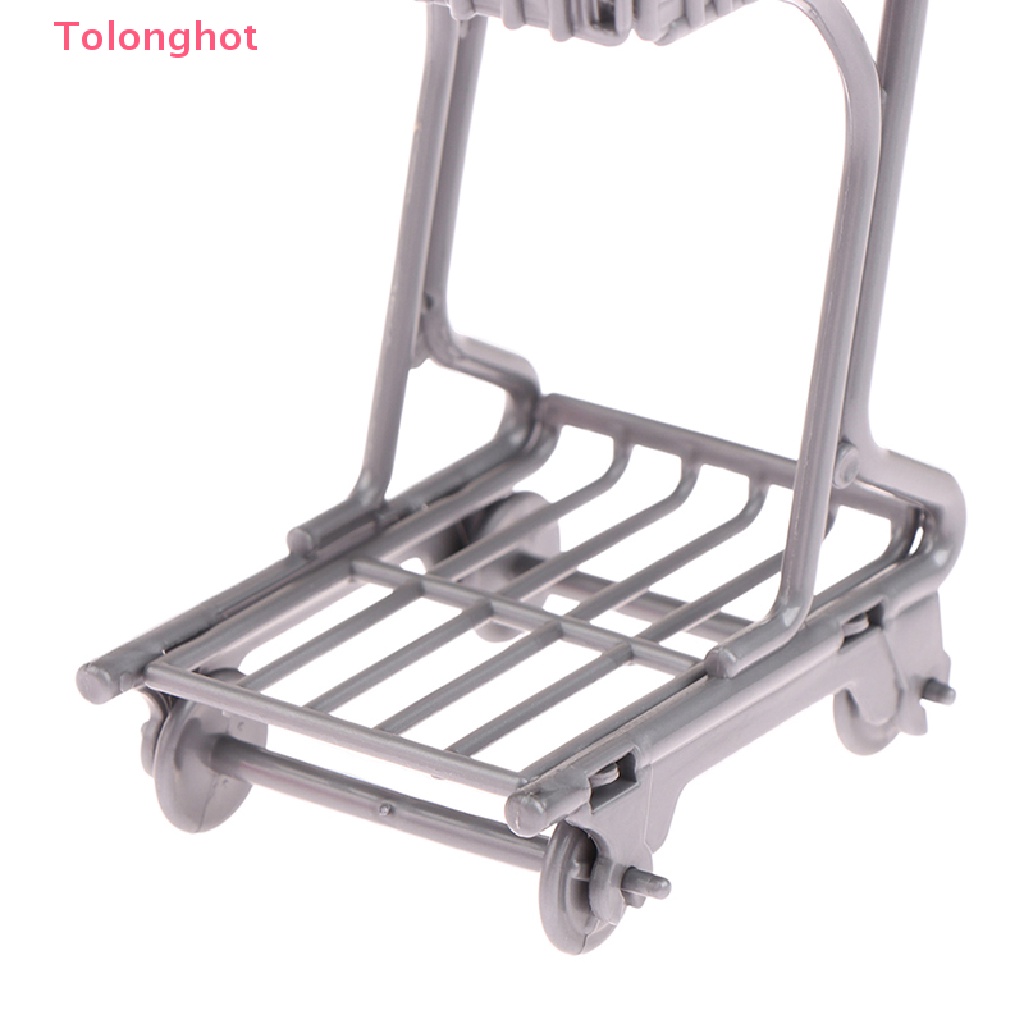 Mô Hình Xe Đẩy Mua Sắm Mini Thời Trang Cho Nhà Búp Bê