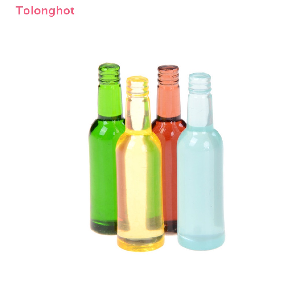 Set 6 Chai Rượu mini Tỉ Lệ 1: 12 Dùng Để Trang Trí Nhà Búp Bê