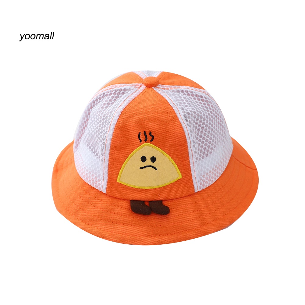 Mũ Tai Bèo Chống Nắng Phối Lưới Họa Tiết Hoạt Hình Thời Trang Mùa Hè Cho Bé