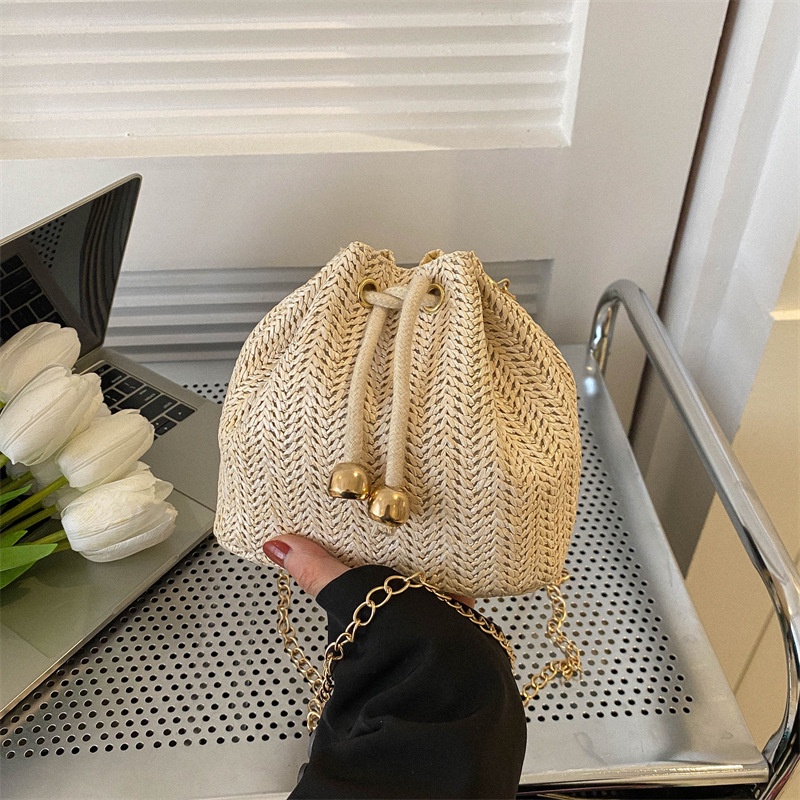 Túi Đeo Vai Dây Rút Cỡ Nhỏ Thời Trang Mùa Xuân 2023 Cho Nữ