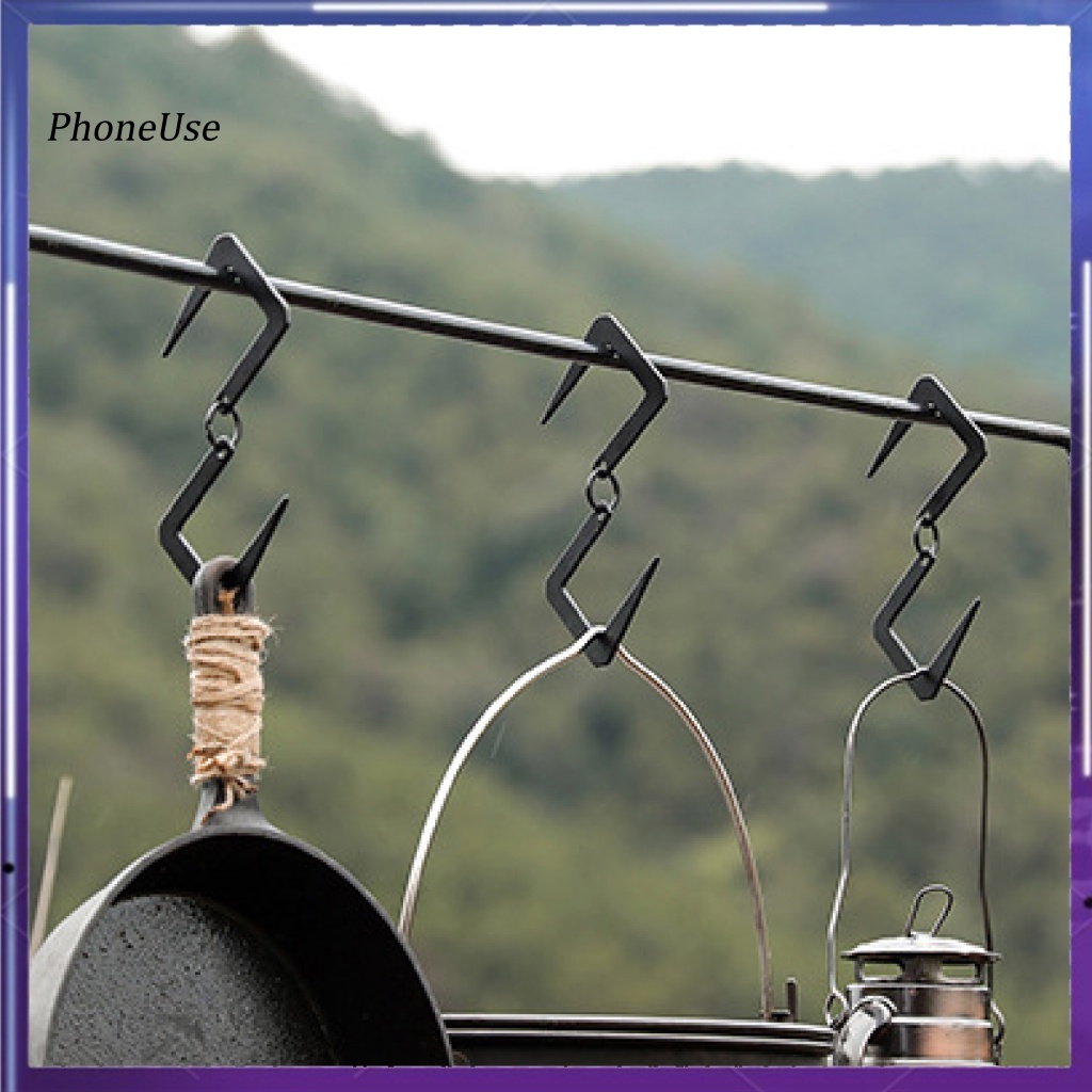 Móc Treo Đồ Hai Đầu Bằng Thép Không Gỉ Chịu Nhiệt Độ Cao Nhỏ Gọn PU Dành Cho Đi Bộ Đường Dài