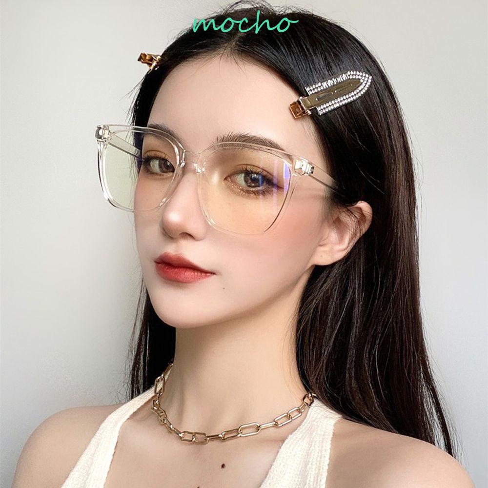 Kính Mát Gọng Vuông Chống Ánh Sáng Xanh Phong Cách Vintage Thời Trang Cho Nam Nữ