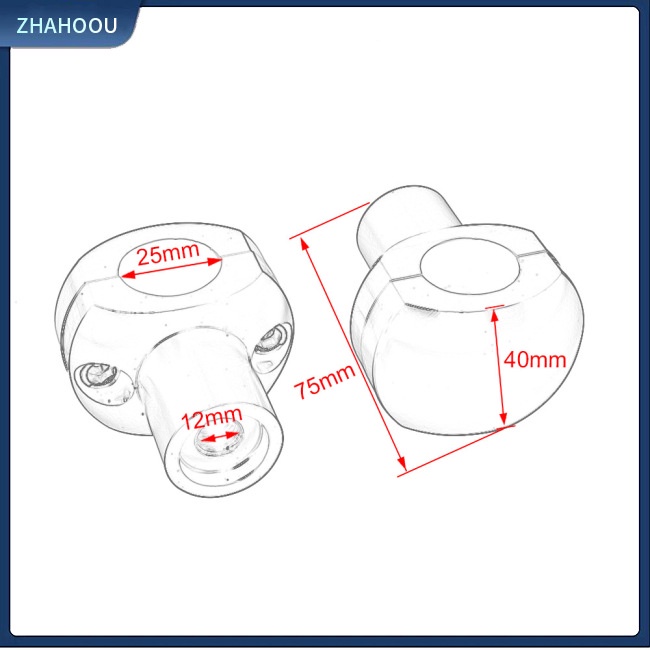 ☃Phụ Kiện Trang Trí Nhà Cửa Độc Đáo Sáng Tạo☃ 1 Cặp Thanh Nâng Tay Lái Xe Máy Phong Cách Retro