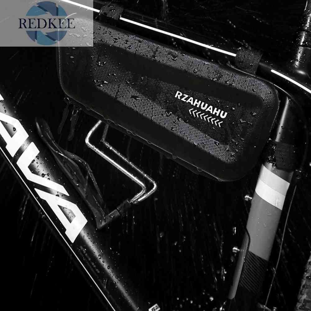 Túi Tam Giác Bằng Da PU + EVA Cứng Đựng Đồ Dùng Cho Xe Đạp Leo Núi