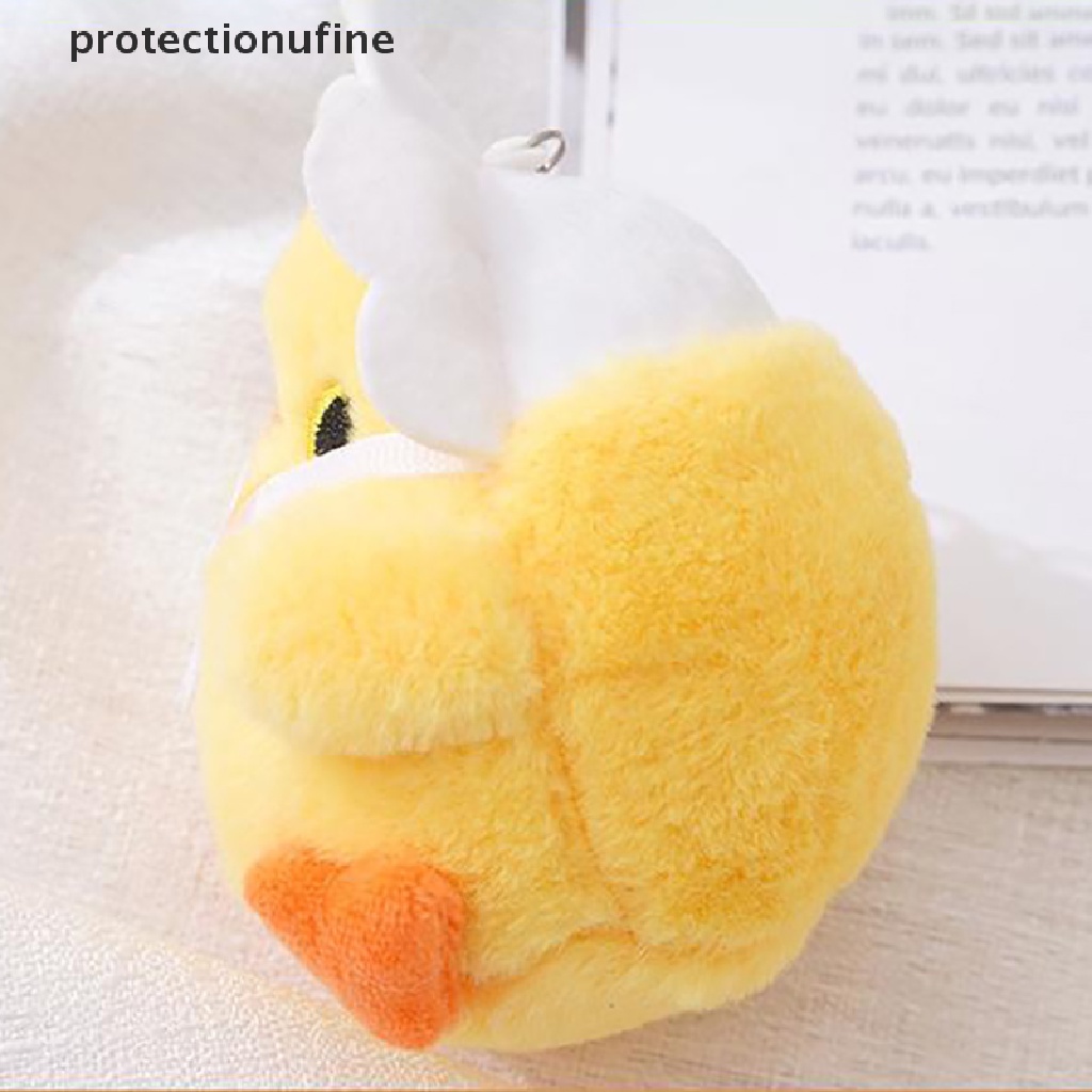 1 Móc Khóa Hình Gà Nhồi Bông Màu Vàng Dễ Thương PR3VN