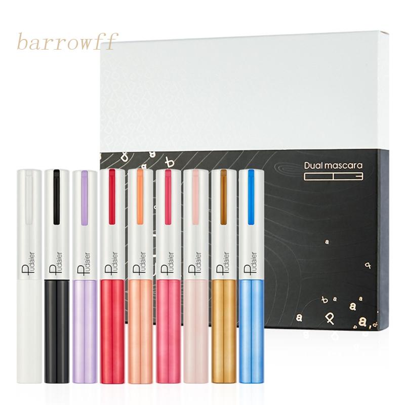 Brroa Set 9 Mascara Đầu Cọ Mịn Chống Thấm Nước Giúp Mi Cong Dài Tự Nhiên