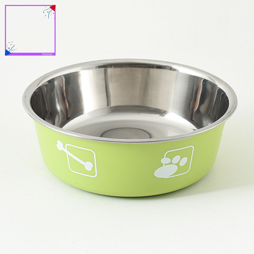 Tô Đựng Thức Ăn Cho Thú Cưng Bằng Thép Không Gỉ Dày Dặn Chống Trượt