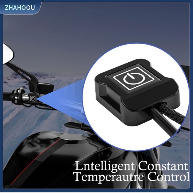 ☃Nhà Cửa☃ 1 Cặp Vỏ Bọc Tay Lái Xe Máy 12v 3 Chế Độ Điều Khiển Nhiệt Độ Thông Minh Chống Thấm Nước