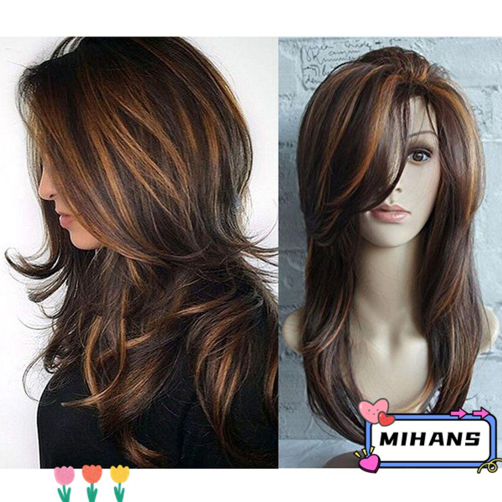 Bộ Tóc Giả Nhiều Màu Nâu Đậm Thời Trang Dành Cho Nữ