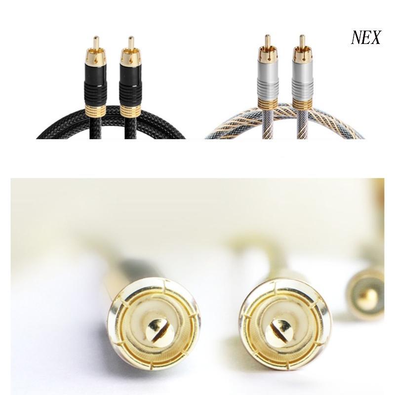 Cáp Chuyển Đổi RCA Sang RCA Mạ Vàng Siêu Trầm Chuyên Dụng Cho Subwoofer