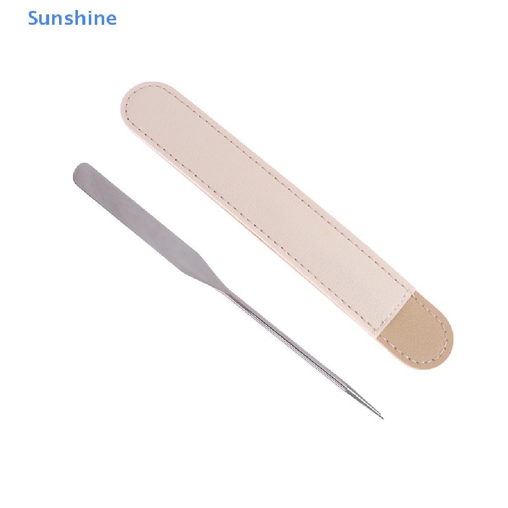 1 Set Dụng Cụ Tán Kem Nền Dạng Que Hai Đầu Bằng Thép Không Gỉ Tiện Dụng