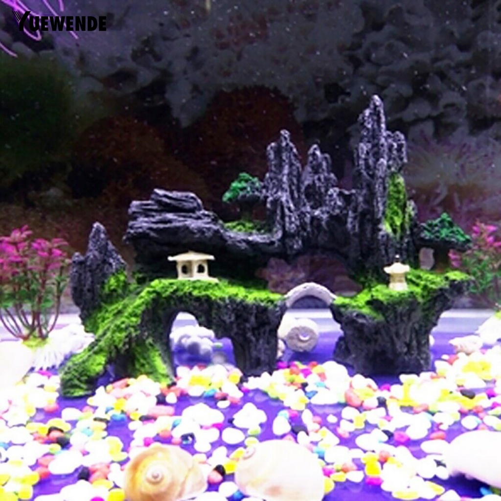 Hòn Non Bộ Bằng Nhựa Không Phai Màu Trang Trí Bể Cá