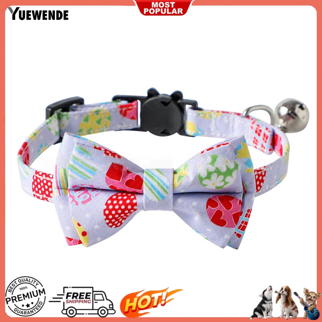 Vòng Cổ Gắn Nơ Mềm Mại Thời Trang Dành Cho Mèo Cưng