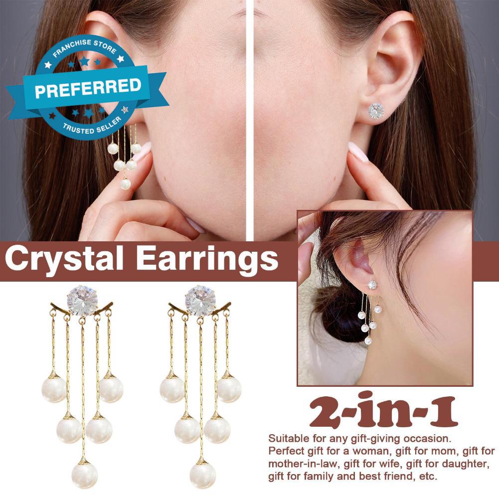 Bông Tai Ngọc Trai Phong Cách Hàn Quốc Cổ Điển W9X0