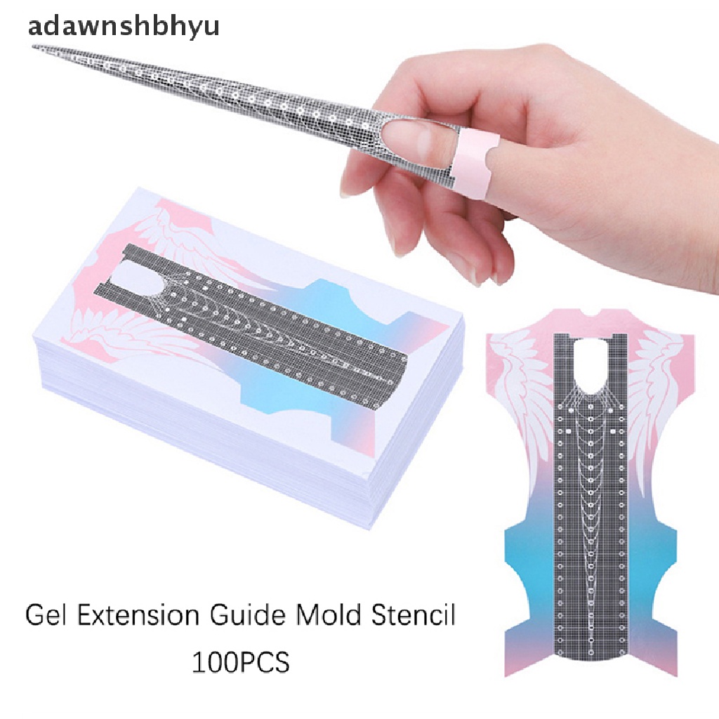 Set 100 Miếng Dán Hỗ Trợ Nối Dài Móng Tay Chuyên Nghiệp