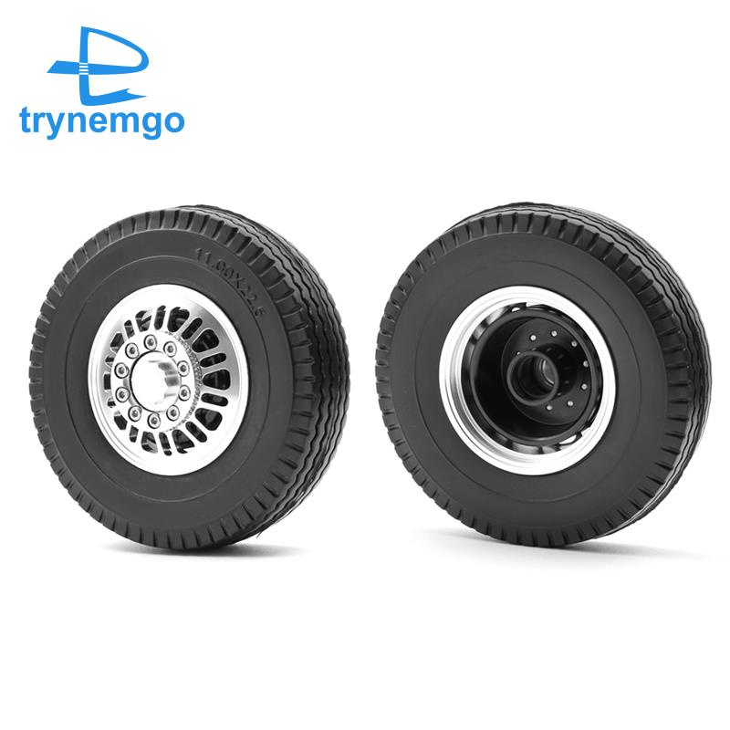 Set 2 Bánh Xe Cao Su 85Mm Cho Xe Tải Điều Khiển Từ Xa 1 / 14 Tamiya