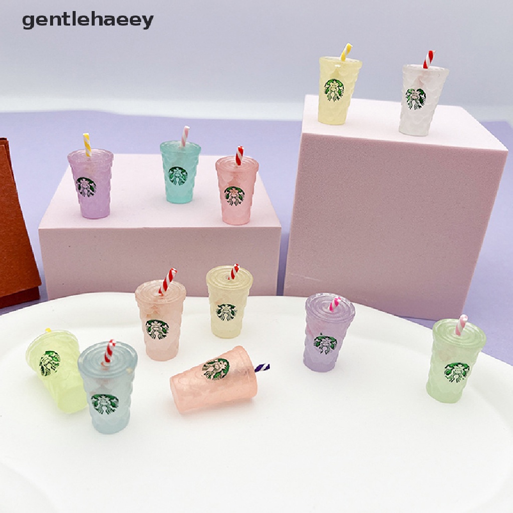 Set 2 Cốc Nước Dạ Quang Bằng Nhựa Resin Thu Nhỏ Dùng Để Trang Trí