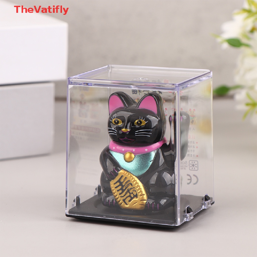 Chú Mèo May Mắn Sử Dụng Năng Lượng Mặt Trời Dùng Trang Trí Nhà Cửa