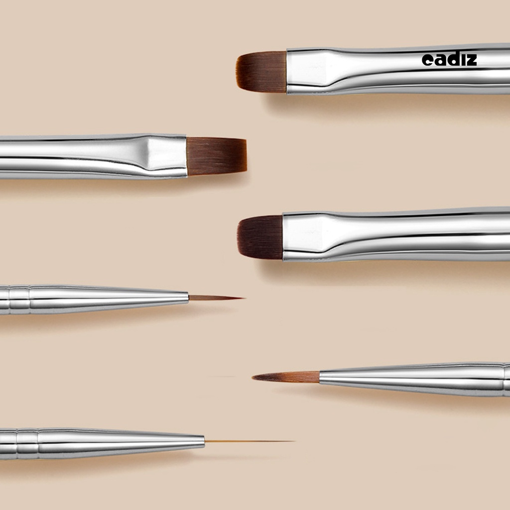 Cọ Vẽ Móng Tay Gel UV Mềm Linh Hoạt Thấm Hút Nước Tốt Chống Trượt Tay Cầm Gỗ Đa Năng Dành Cho Salon