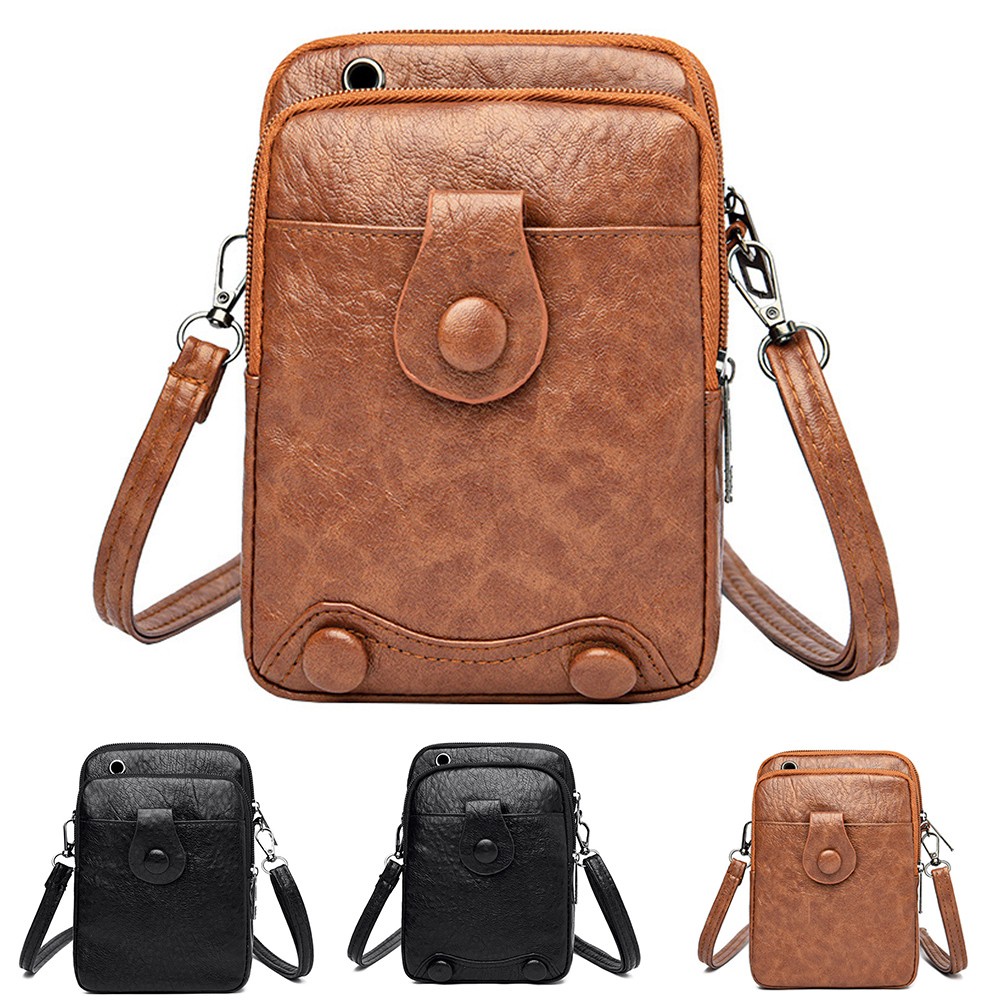 Túi Đeo Chéo Đựng Điện Thoại Phong Cách Retro