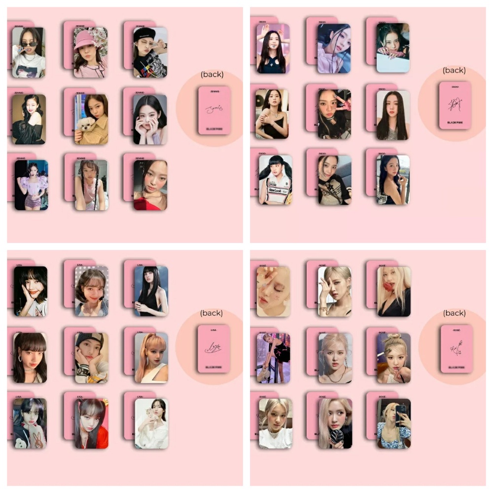 Lomo card Blackpink bo góc thẻ ảnh